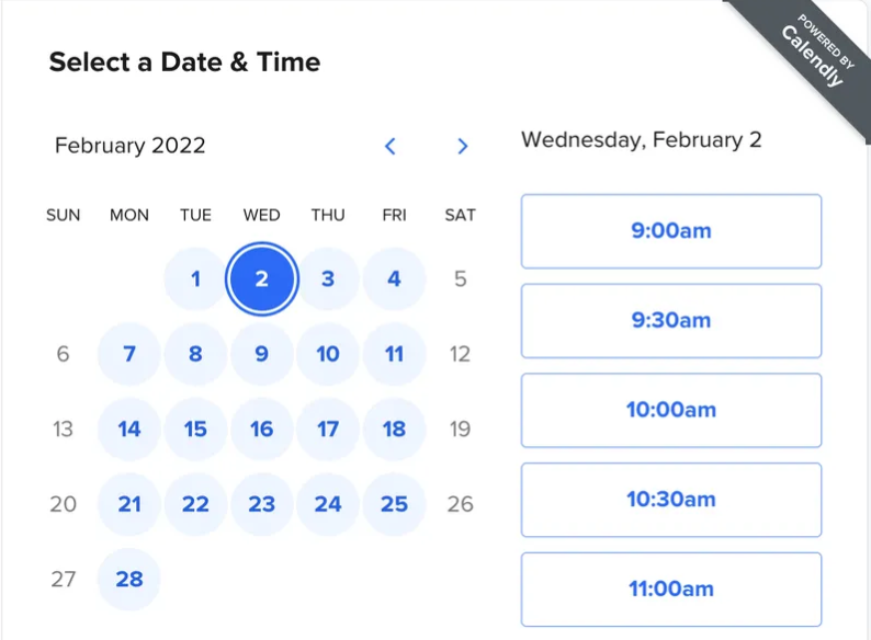 Prendre rendez-vous avec un expert Dirigeoo via Calendly